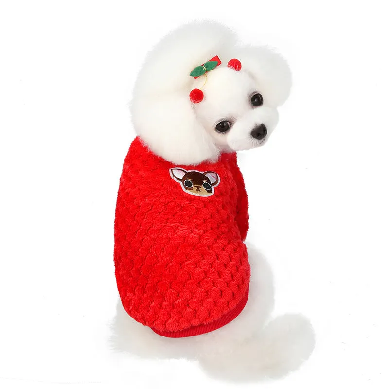 small size dogs autumn soft pet clothing