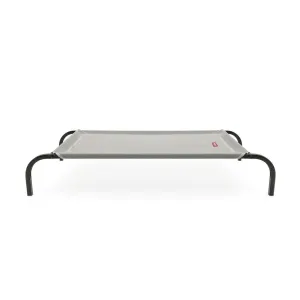 Snooza Flea-Free Grey and Black Flat Packed Raised Dog Bed Small