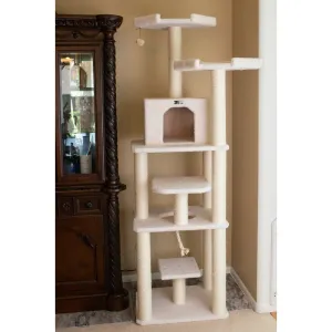 Solderini 78" Premium Classic Real Wood Cat Tree