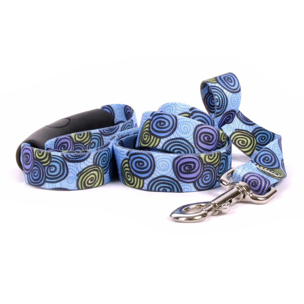 Spirals Blue Dog Leash