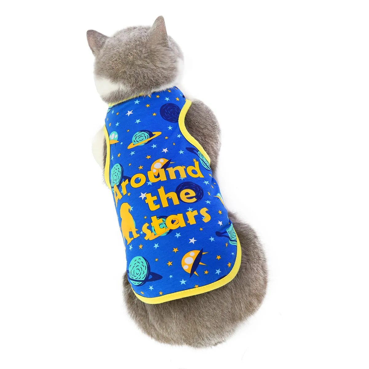 Summer cat clothes, space vest, air conditioning suit, pet clothes