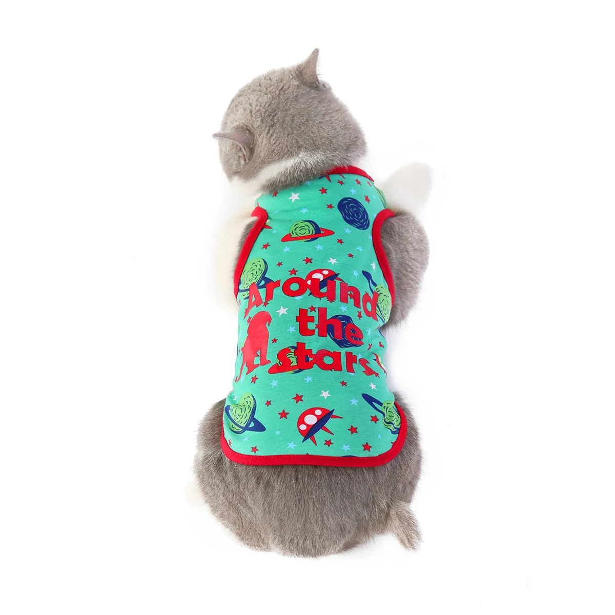 Summer cat clothes, space vest, air conditioning suit, pet clothes