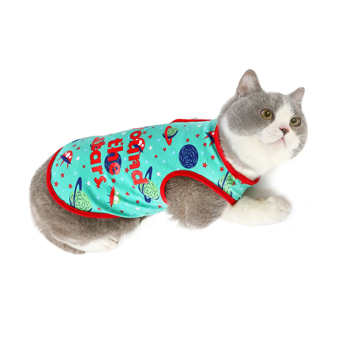 Summer cat clothes, space vest, air conditioning suit, pet clothes