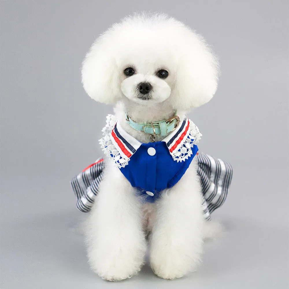 Summer military dress pet clothing