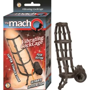 The Macho Vibrating Cockcage - Black