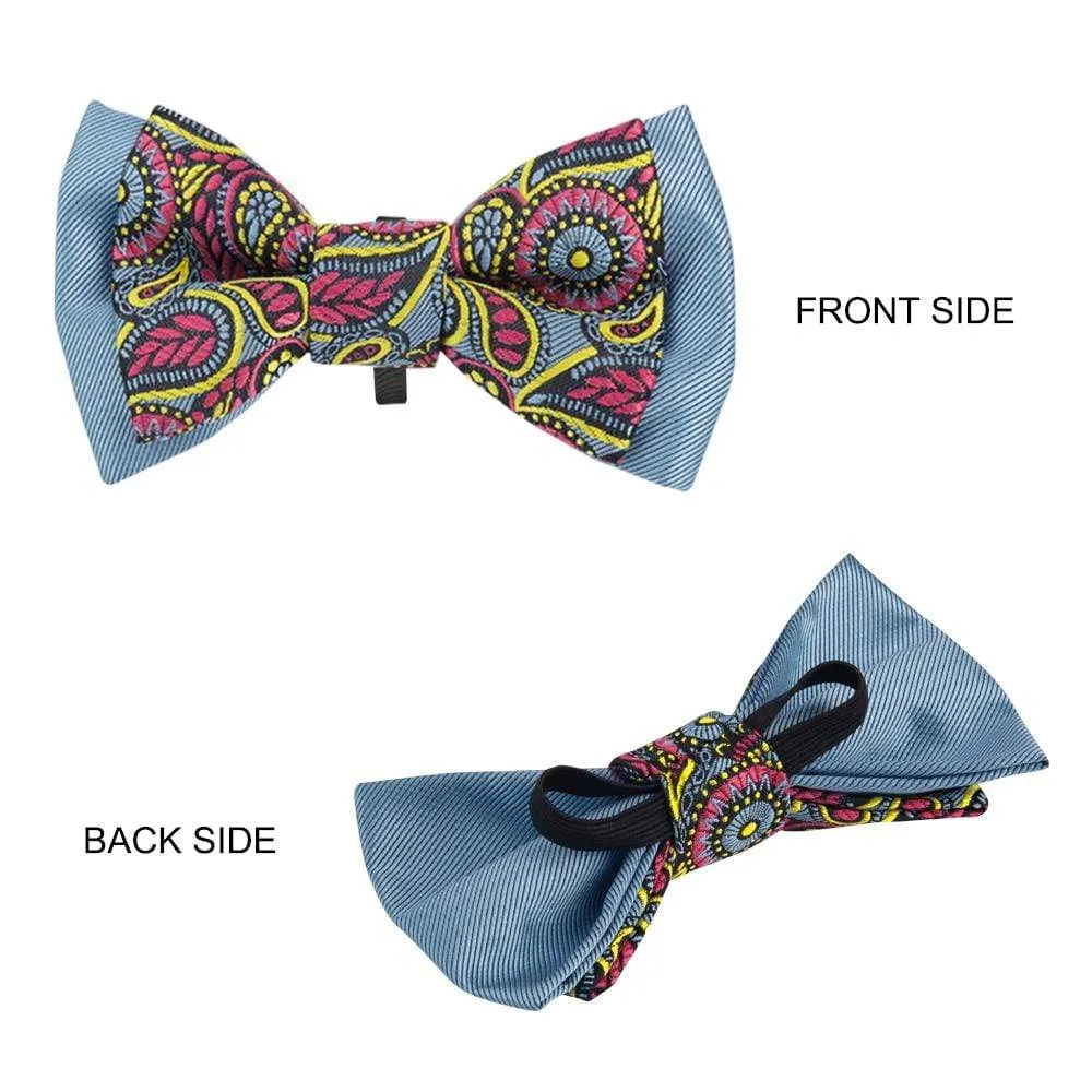 Timeless Dog Collar with Paisley Bow Tie