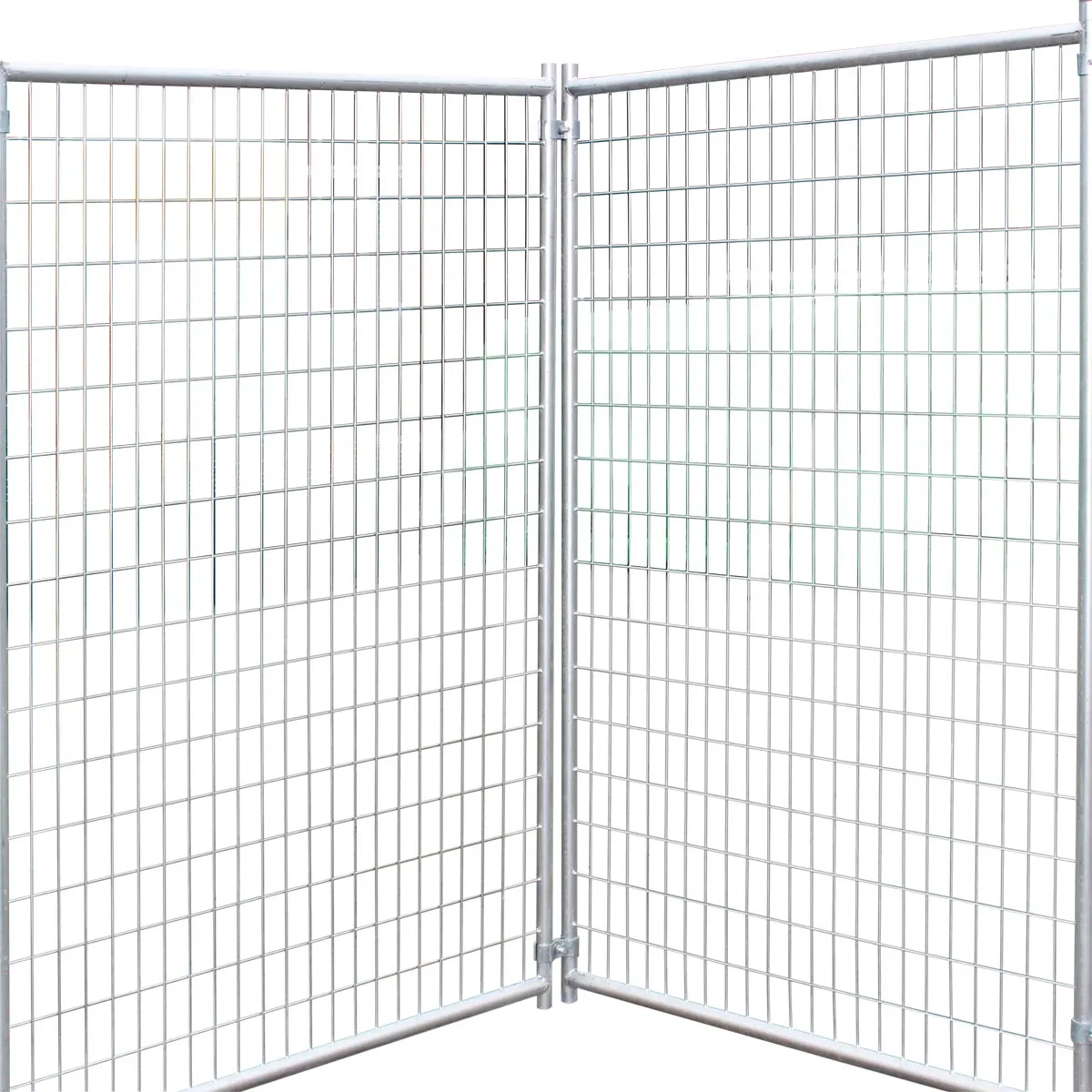 TMG Industrial 8’ x 8’ Galvanized Dog Kennel, Easy Assembly, Weather-Resistant, TMG-DCP08