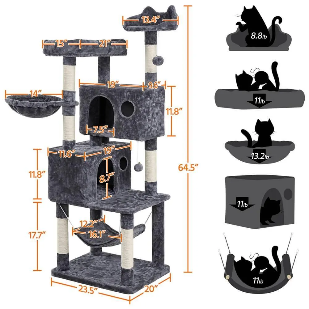 Yaheetech Cat Tree 64.5 inch