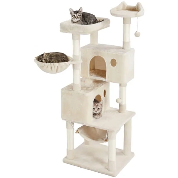 Yaheetech Multi-level Large Cat Tower 64.5 inch