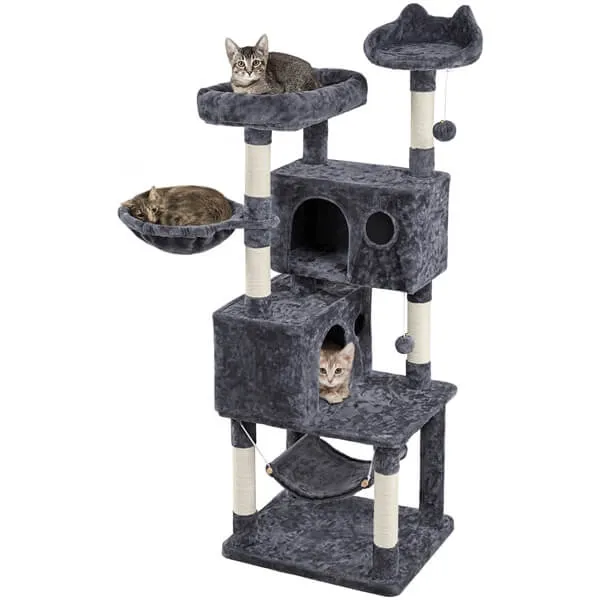 Yaheetech Multi-level Large Cat Tower 64.5 inch