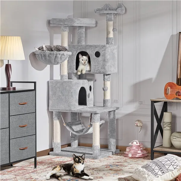 Yaheetech Multi-level Large Cat Tower 64.5 inch