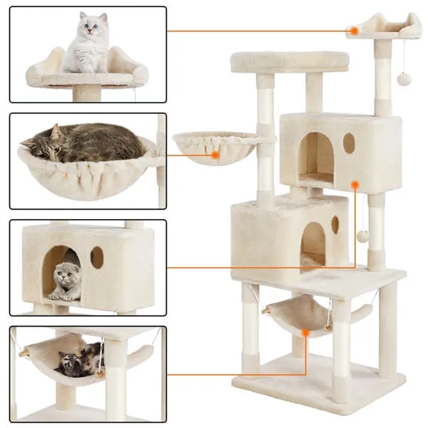 Yaheetech Multi-level Large Cat Tower 64.5 inch