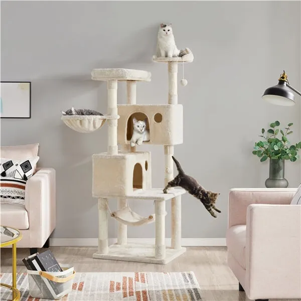 Yaheetech Multi-level Large Cat Tower 64.5 inch