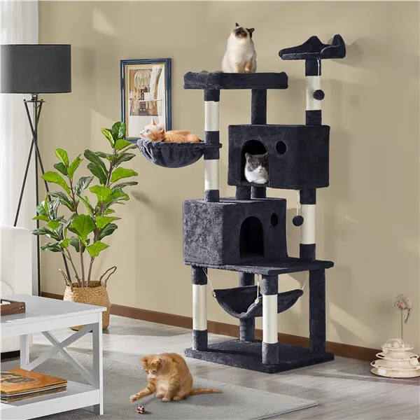 Yaheetech Multi-level Large Cat Tower 64.5 inch