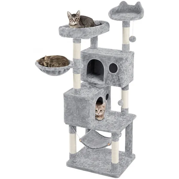 Yaheetech Multi-level Large Cat Tower 64.5 inch